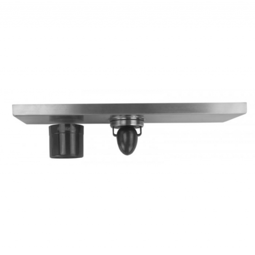 Душевой трап MAGdrain JC 300 Q50-B хром матовый 80*300 мм